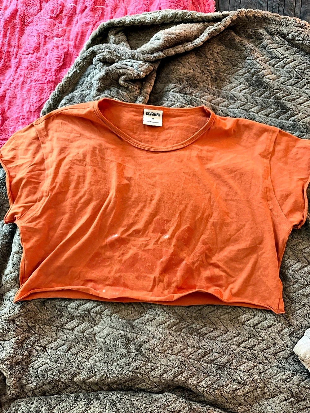 Gymshark Cropped Women's Orange Short Sleeve Crop Top